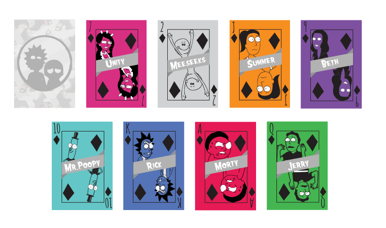 assets of rick and morty cards for memory game 
