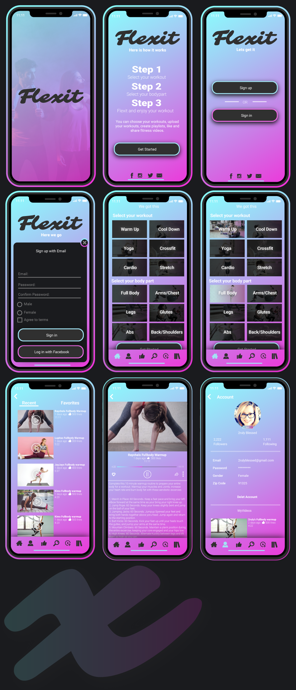flexit user interface
